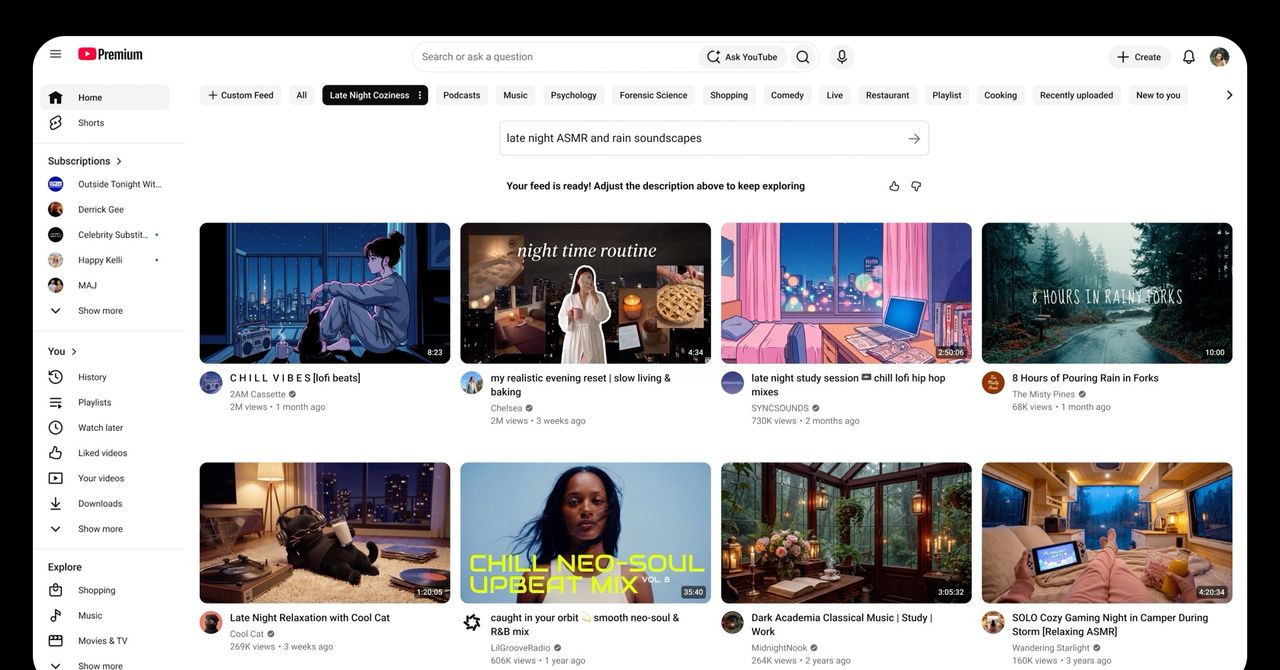 Google YouTube-da bir cümlə ilə fərdi lent yaradan funksiyanı təqdim etdi