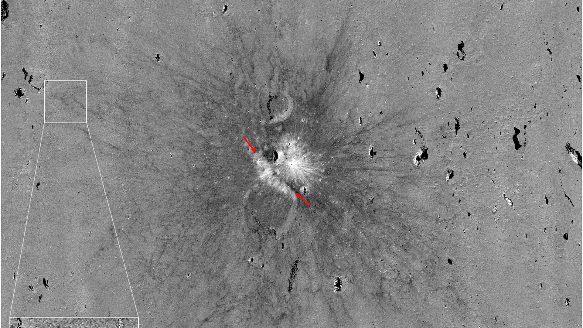NASA Ayda müasir dövrdə qeydə alınan ən böyük zərbə kraterini tapdı