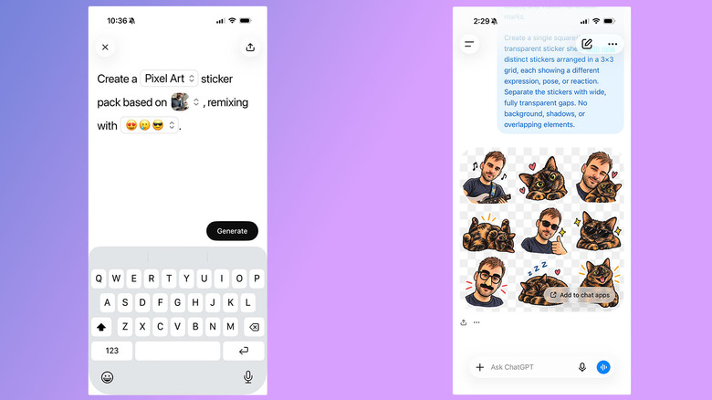 OpenAI ChatGPT-də fotoları stiker dəstinə çevirən alət təqdim etdi