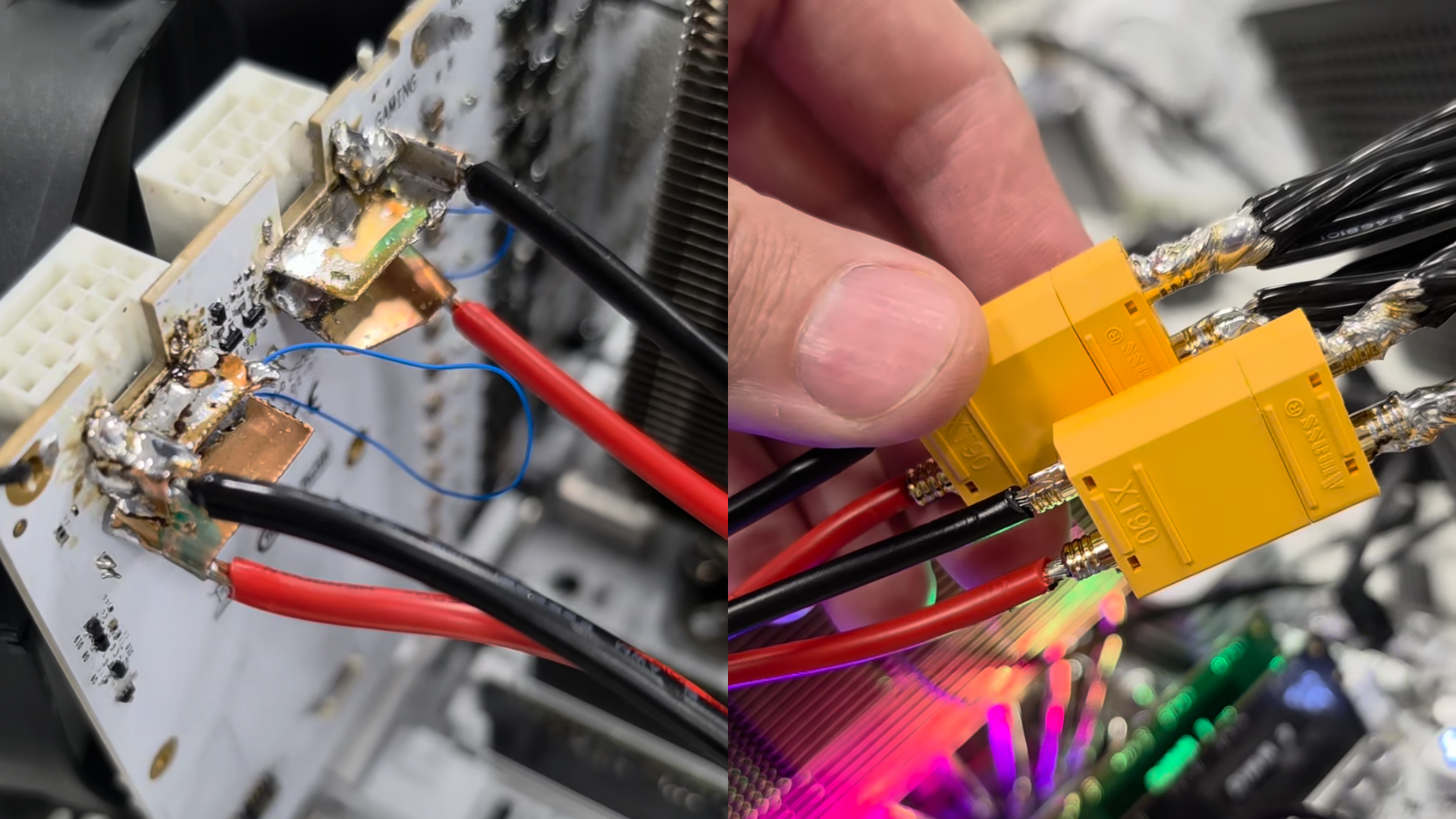 Reddit istifadəçisi RTX 5090 konnektorunun qızmasına qarşı modul hazırlayıb