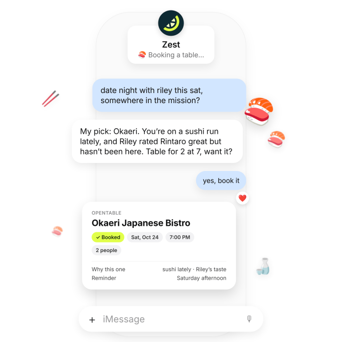 Zest SMS-lə restoran tapan və masa sifariş edən AI köməkçisini təqdim etdi